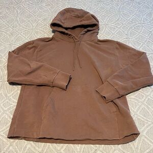 Athleta chocolate brown hoodie sweatshirt M